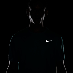NIKE UV Miler Dri-FIT kurzarm Laufshirt Herren 345 - dusty cactus/reflective silv M