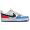 NIKE Court Borough Low Recraft Sneaker Kinder 124 - white/thunder blue-lt crimson 39