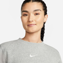 NIKE Sportswear Phoenix Fleece Crewneck Sweatshirt Damen 063 - dk grey heather/sail XL