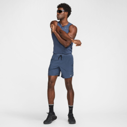 NIKE Stride Dri-FIT 7" Brief-Lined Laufshorts Herren 437 - thunder blue/black/reflective silv L