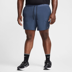 NIKE Stride Dri-FIT 7" Brief-Lined Laufshorts Herren 437 - thunder blue/black/reflective silv L