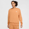 NIKE Sportswear Club Fleece Crew Sweatshirt Herren 856 - copper moon/white XXL