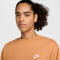 NIKE Sportswear Club Fleece Crew Sweatshirt Herren 856 - copper moon/white XXL