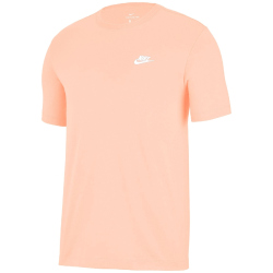NIKE Sportswear Freizeit T-Shirt Herren 664 - washed coral/white M