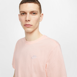 NIKE Sportswear Freizeit T-Shirt Herren 664 - washed coral/white M