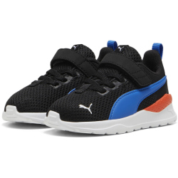 PUMA Anzarun Lite AC Baby-Sneaker mit Klettverschluss 38 - PUMA black/hyperlink blue/PUMA white/redmazing 25