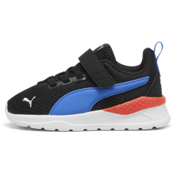 PUMA Anzarun Lite AC Baby-Sneaker mit Klettverschluss 38 - PUMA black/hyperlink blue/PUMA white/redmazing 25