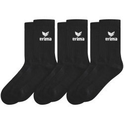 3er Pack erima Sportsocken schwarz 31-34