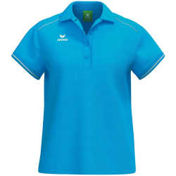 erima CMPT Poloshirt Damen curacao/weiß 40