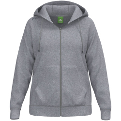 erima Teamsport Sweatjacke mit Kapuze Damen grau melange 34