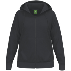 erima Teamsport Sweatjacke mit Kapuze Damen schwarz 34
