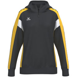 erima Celebrate 125 Trainingsjacke mit Kapuze Damen schwarz/gelb 36