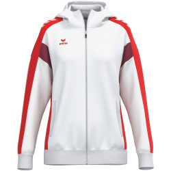 erima Celebrate 125 Trainingsjacke mit Kapuze Damen weiß/rot 34