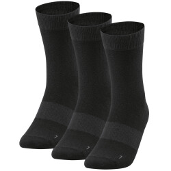 3er Pack JAKO Freizeitsocken schwarz 35-38