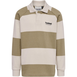 hummel hmlJR Loose Striped langarm Poloshirt Kinder