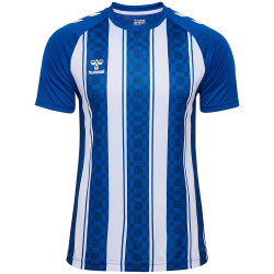 hummel hmlMATCH Striped Fußballtrikot 7691 - true blue/white 128