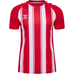 hummel hmlMATCH Striped Fußballtrikot 3946 - true red/white XS