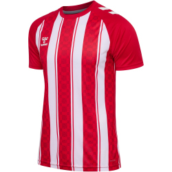 hummel hmlMATCH Striped Fußballtrikot 3946 - true red/white XL