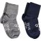 2er Pack hummel hmlMINI Baby Wollsocken 7797 - dress blues/grey melange 15-17