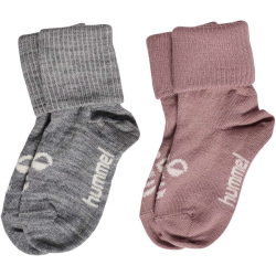 2er Pack hummel hmlMINI Baby Wollsocken 2721 - grey...