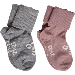 2er Pack hummel hmlMINI Baby Wollsocken 2721 - grey...