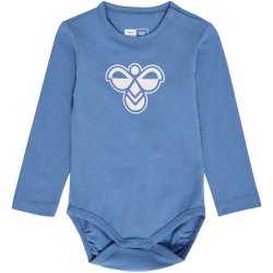 hummel hmlMINI Logo langarm Baby-Body 7379 - dutch blue 56