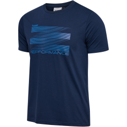 hummel hmlPULSE Graphic T-Shirt Herren 7459 - dress blues S