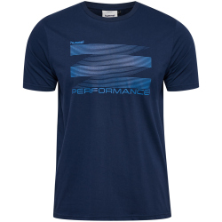 hummel hmlPULSE Graphic T-Shirt Herren 7459 - dress blues M