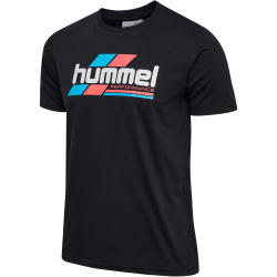 hummel hmlPULSE Graphic T-Shirt Herren 2114 - black/white M