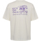 hummel hmlLOOSE Whistle T-Shirt 9484 - blanc de blanc/royal purple XS