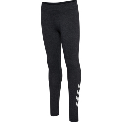 hummel hmlJR Logo Leggings Kinder 2508 - black melange 110