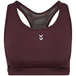 hummel hmlPULSE Mid Support Sport-BH Damen 8016 - fudge XS