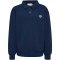 hummel hmlJR Loose Pique Polo Sweatshirt Kinder 7459 - dress blues 104