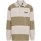 hummel hmlJR Loose Striped langarm Poloshirt Kinder 8173 - cornstalk 104