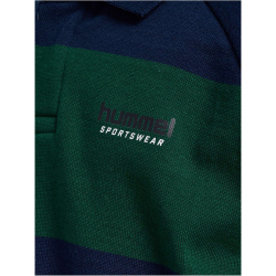hummel hmlJR Loose Striped langarm Poloshirt Kinder 7459...