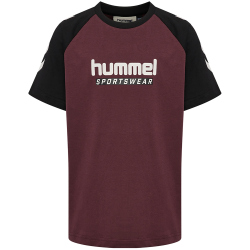 hummel hmlJR Logo T-Shirt Kinder 3016 - vineyard wine 104