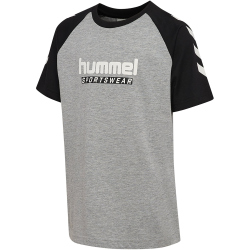 hummel hmlJR Logo T-Shirt Kinder 2006 - grey melange 104