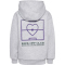 hummel hmlJR Loose Heartfield Hoodie Kinder 2010 - light grey melange 104
