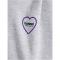 hummel hmlJR Loose Heartfield Hoodie Kinder 2010 - light grey melange 104