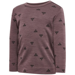 hummel hmlMINI Merino Langarmshirt 8719 - twilight mauve 86