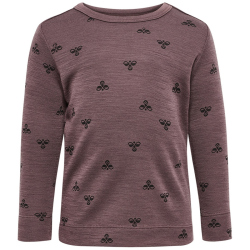hummel hmlMINI Merino Langarmshirt 8719 - twilight mauve 86