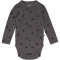 hummel hmlMINI langarm Baby-Body 2590 - charcoal gray 68