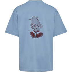 hummel hmlLOOSE Graphic T-Shirt Kinder 7986 - faded denim 104