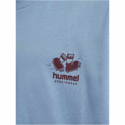 hummel hmlLOOSE Graphic T-Shirt Kinder 7986 - faded denim 104