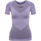hummel First Seamless kurzarm Funktionsshirt Damen 3106 - lavender melange M/L