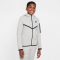 NIKE Sportswear Tech Fleece Kapuzenjacke Jungen 063 - dk grey heather/black/black S (128-137 cm)