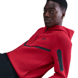 NIKE Tech Fleece Windrunner Kapuzenjacke 687 - gym red/black M