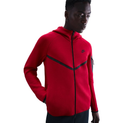 NIKE Tech Fleece Windrunner Kapuzenjacke 687 - gym red/black L