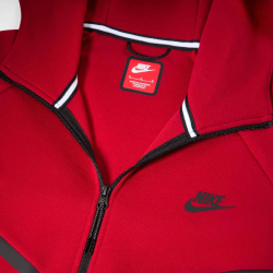 NIKE Tech Fleece Windrunner Kapuzenjacke 687 - gym red/black L