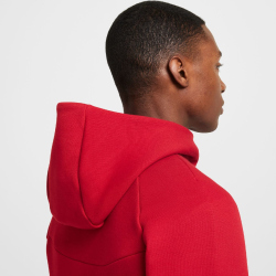 NIKE Tech Fleece Windrunner Kapuzenjacke 687 - gym red/black L